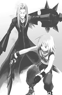 Riku vs Vexen KHCOM Novel.png