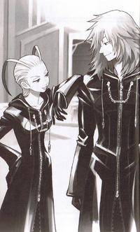 Marluxia and Larxene KHII Novel.png