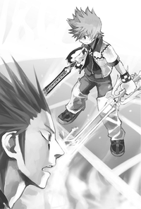Roxas vs Axel KHII Novel.png